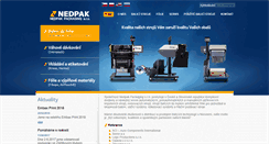 Desktop Screenshot of nedpak.cz