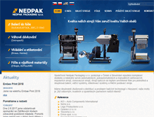 Tablet Screenshot of nedpak.cz